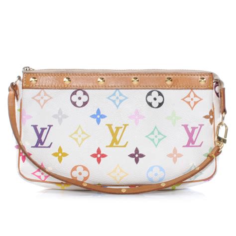 louis vuitton white monogram pochette|louis vuitton pochette accessoires monogram.